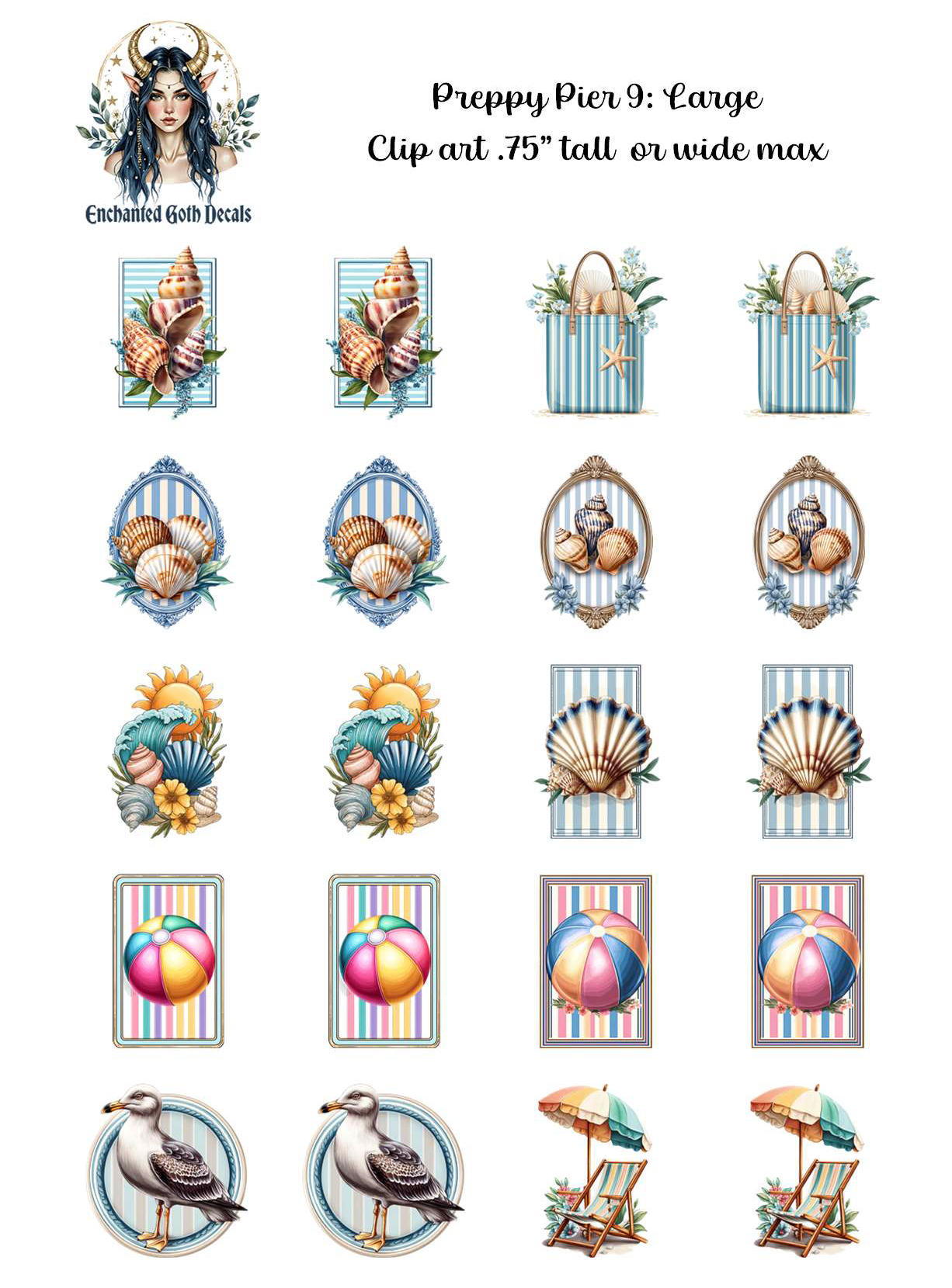 Preppy Pier 9 - Clipart