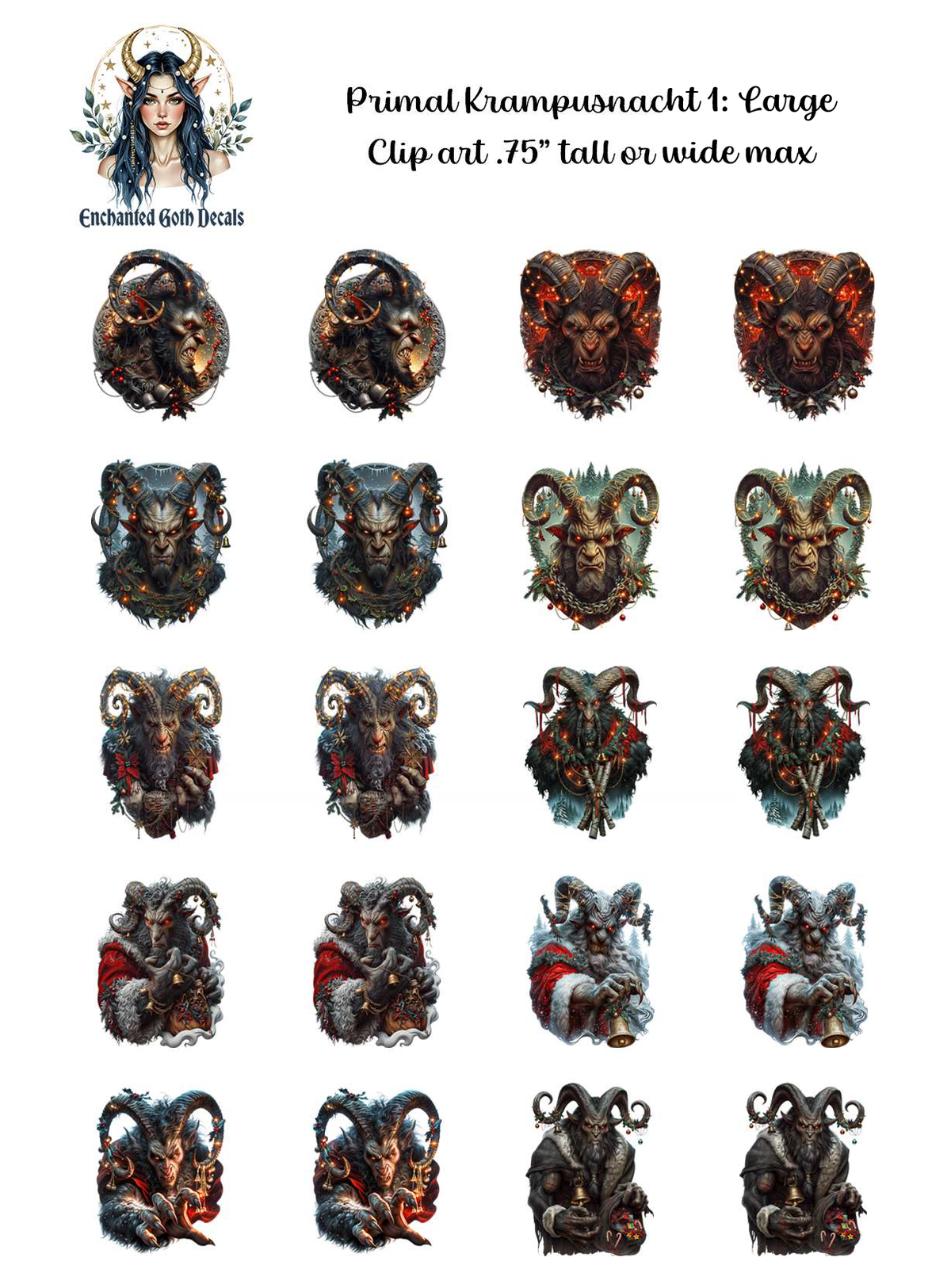 Primal Krampusnacht 1 - Clipart