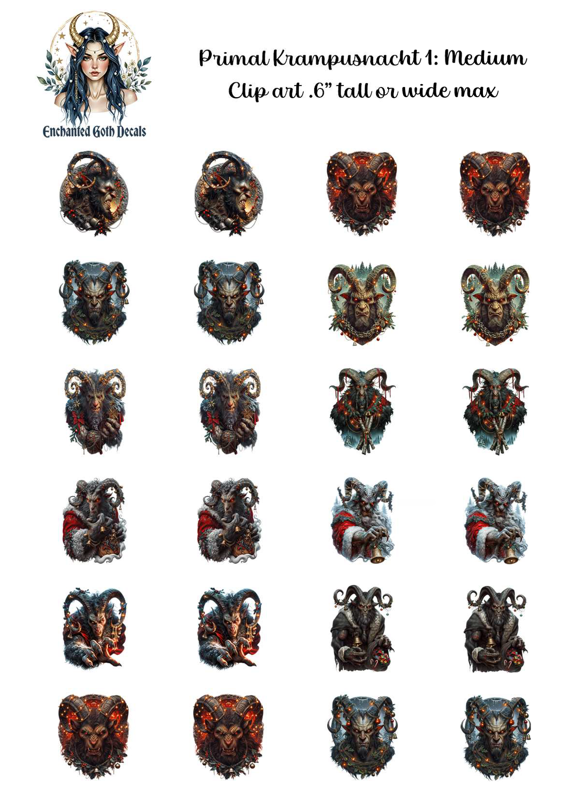 Primal Krampusnacht 1 - Clipart
