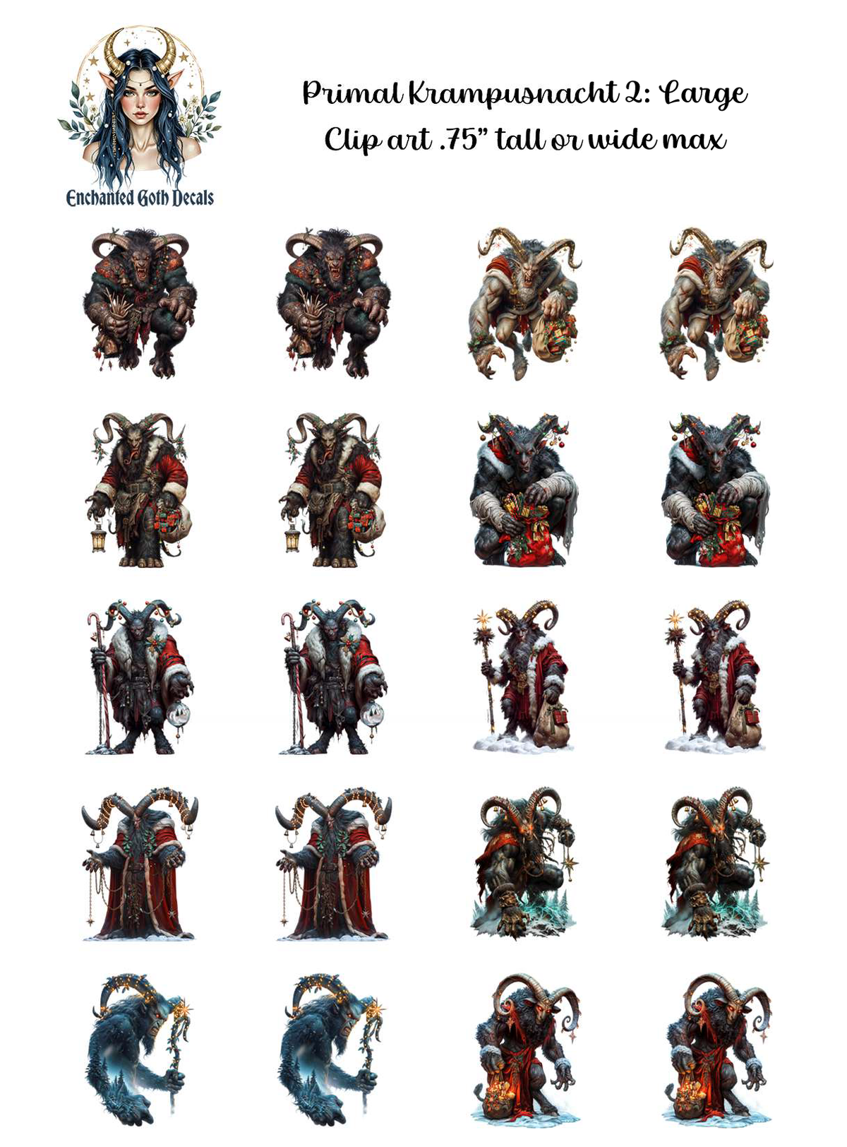 Primal Krampusnacht 2 - Clipart