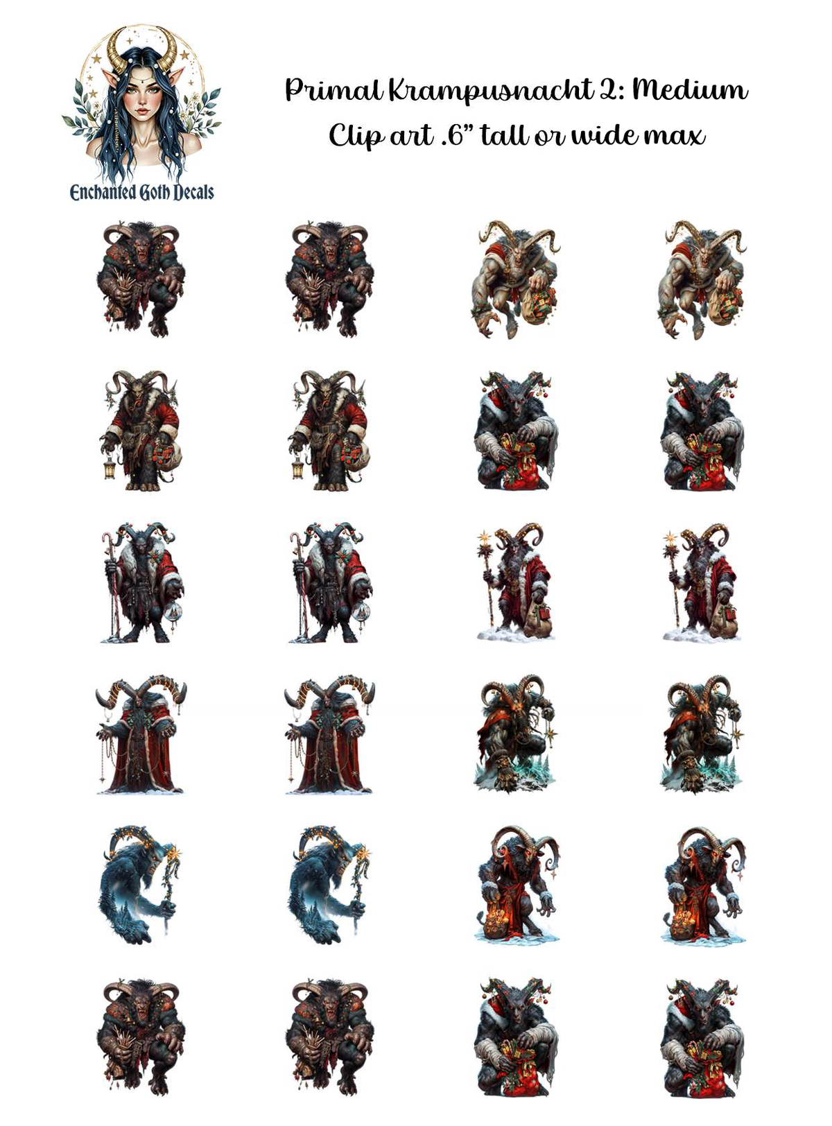 Primal Krampusnacht 2 - Clipart
