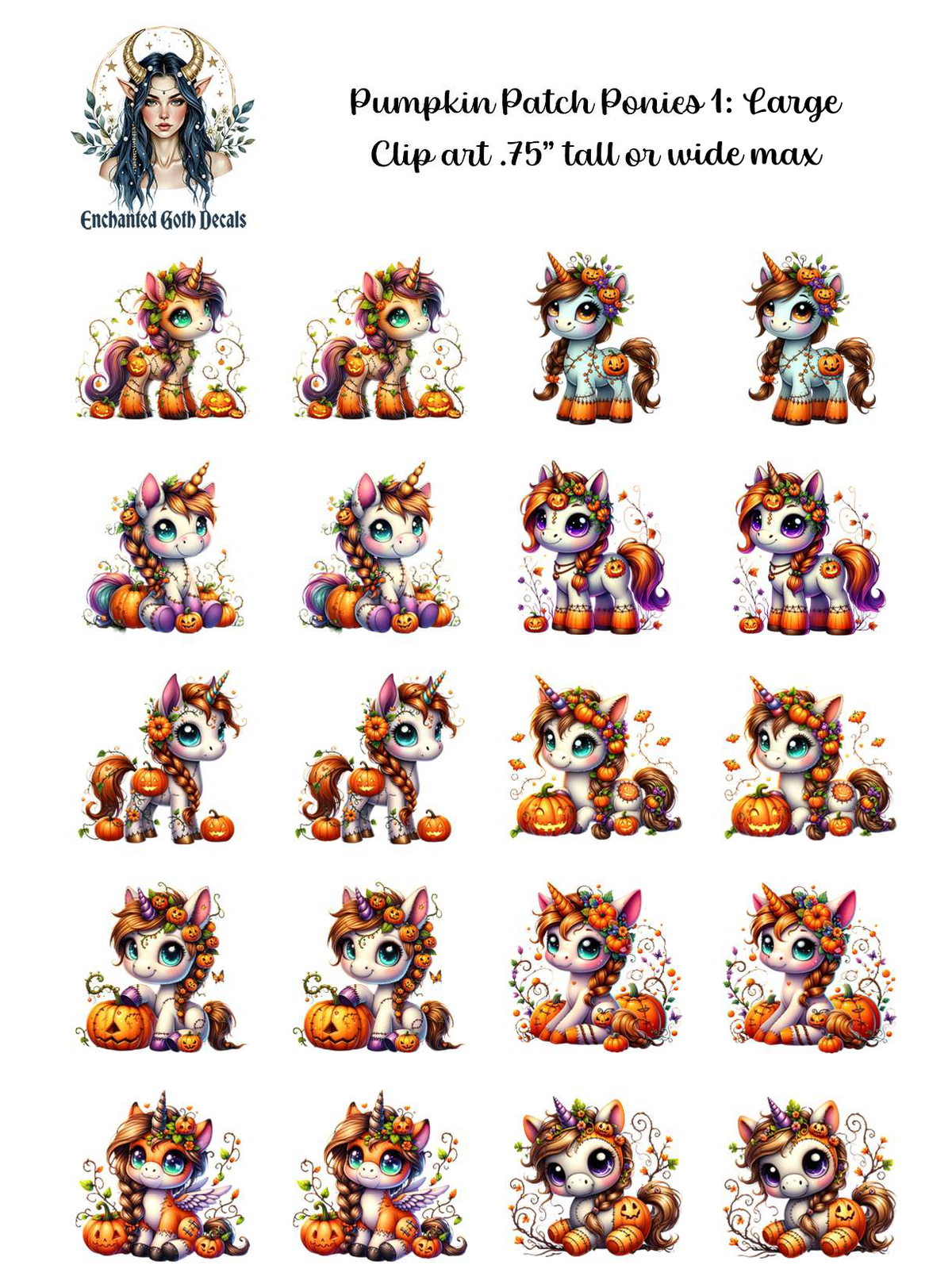 Crypt Kit Halloween Box - Clipart Decals Only Bundle