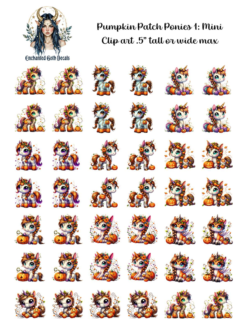 Crypt Kit Halloween Box - Clipart Decals Only Bundle