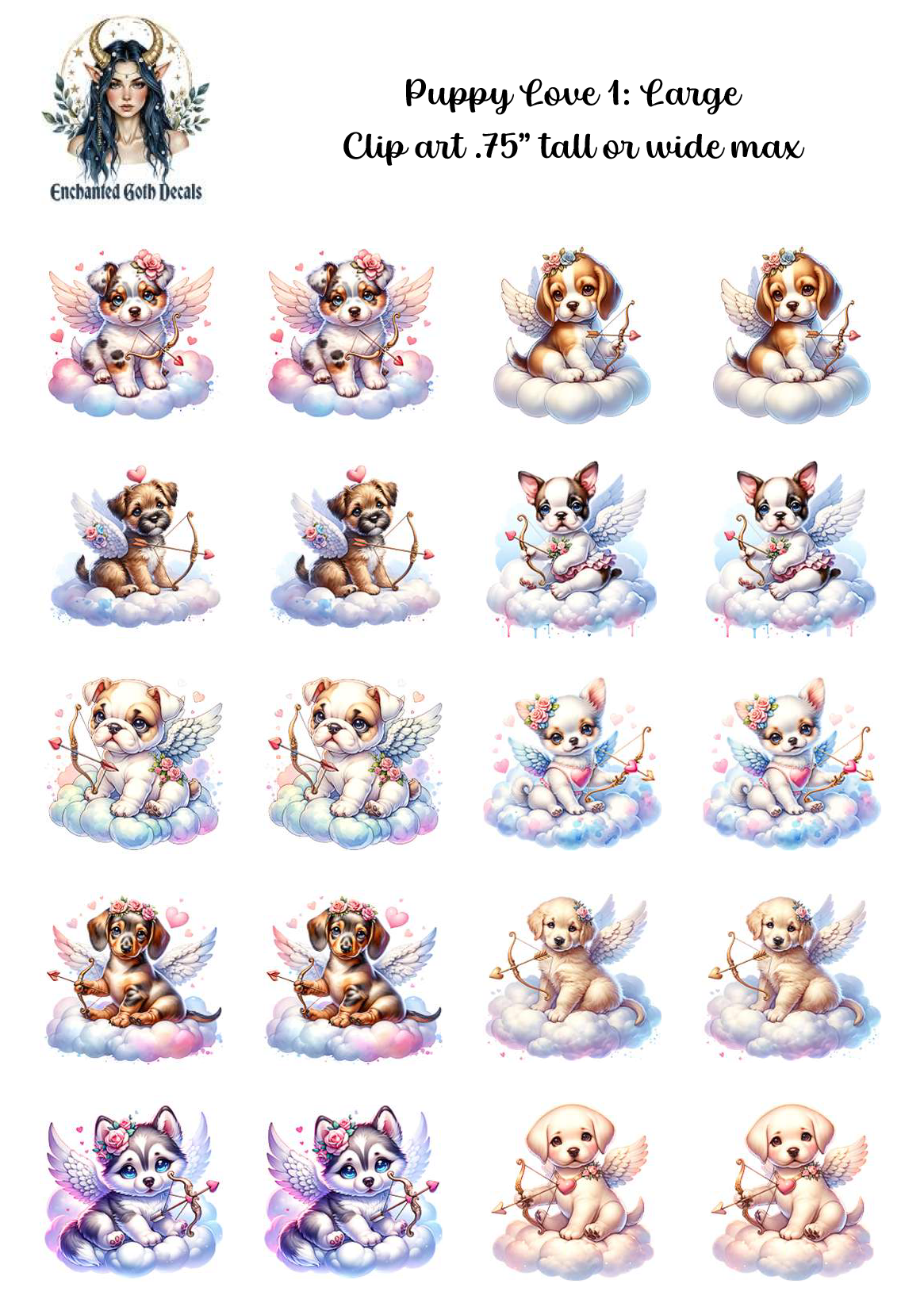 Puppy Love 1 - Clipart