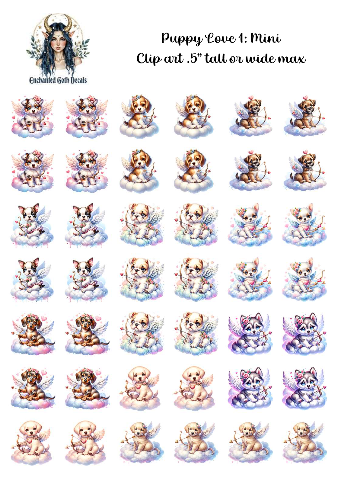 Puppy Love 1 - Clipart Mini