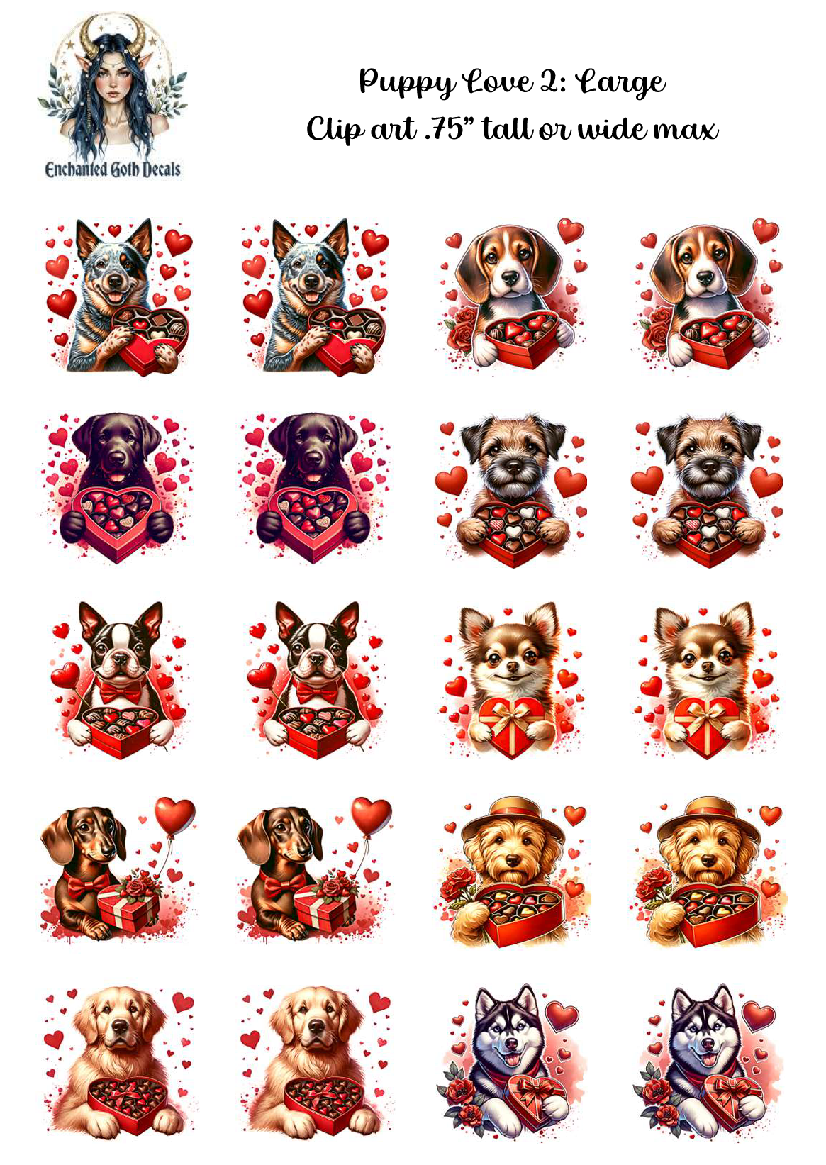 Puppy Love 2 - Clipart