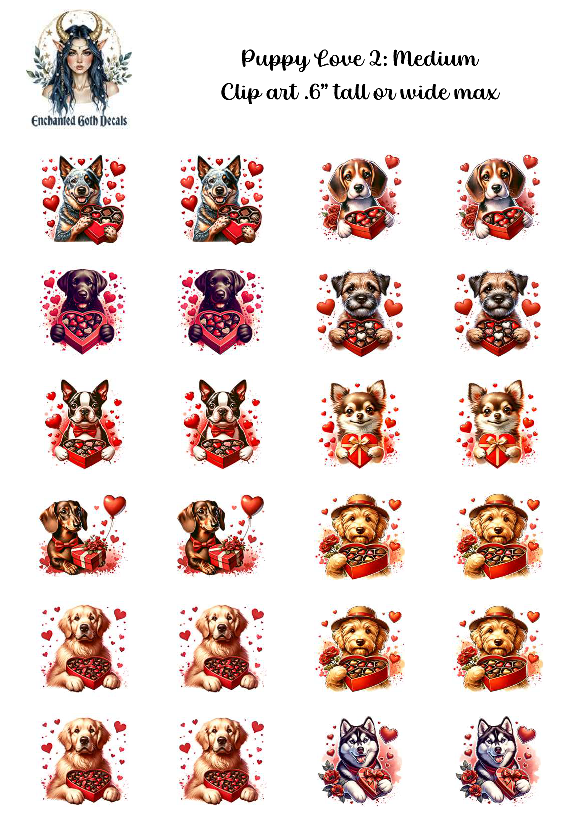 Puppy Love 2 - Clipart