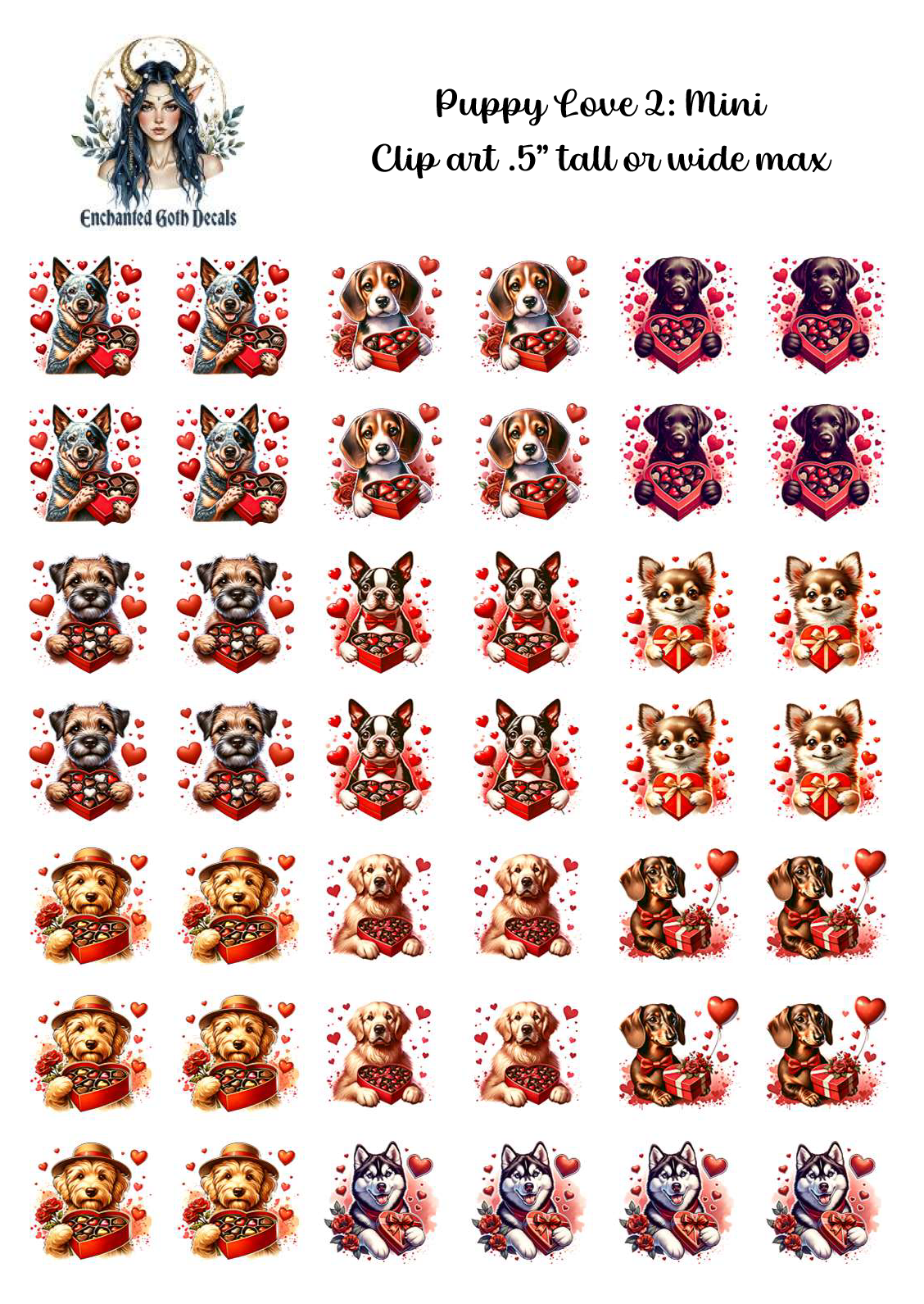 Puppy Love 2 - Clipart Mini