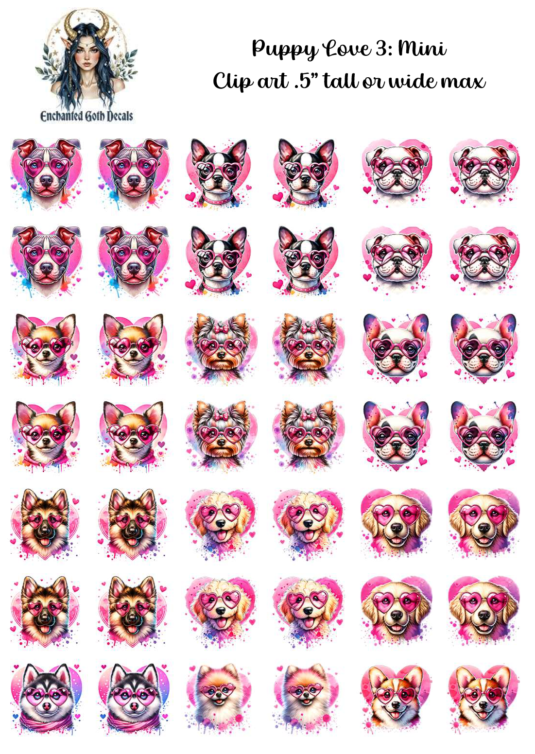 Puppy Love 3 - Clipart Mini
