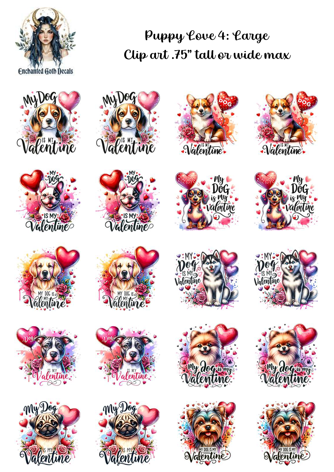 Puppy Love 4 - Clipart