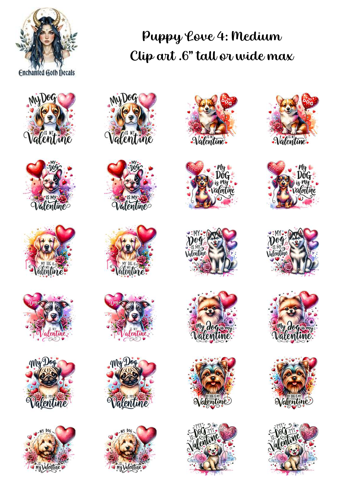 Puppy Love 4 - Clipart