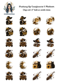 Pushing Up Sunflowers 1 - Clipart
