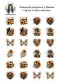 Pushing Up Sunflowers 2 - Clipart