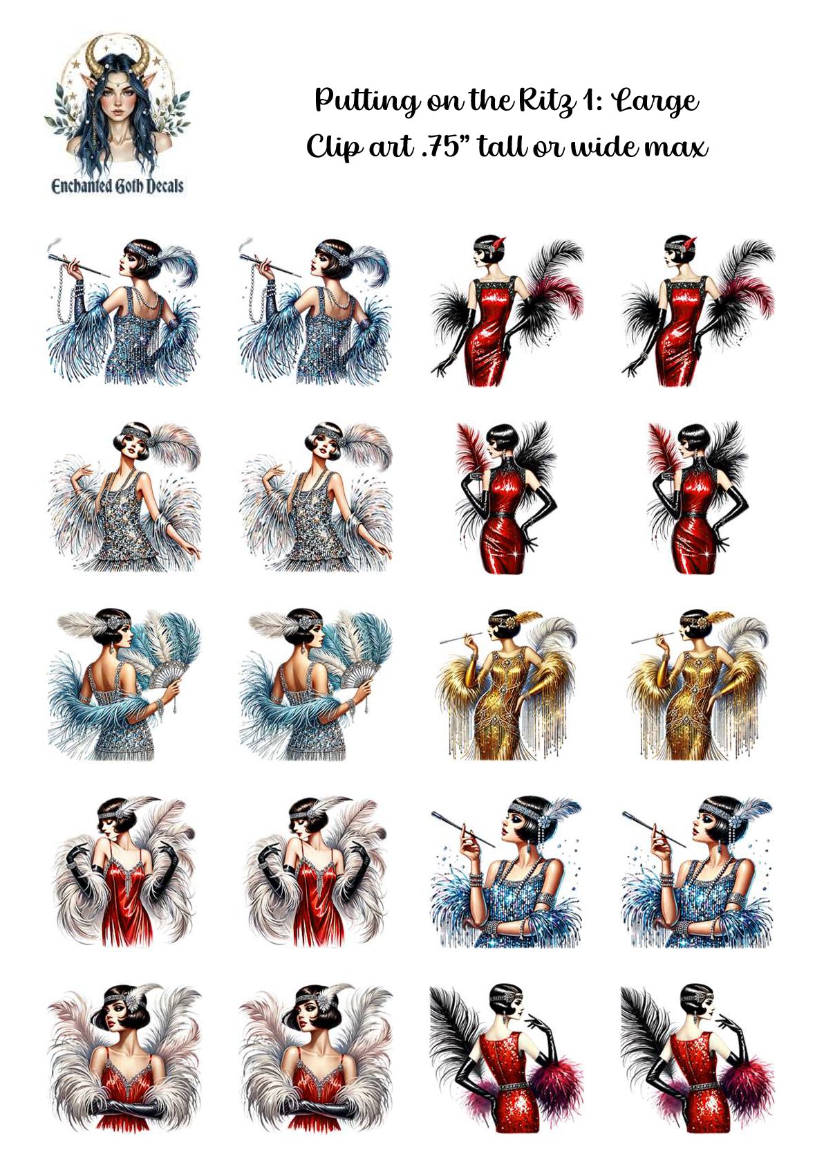 Putting on the Ritz 1 - Clipart