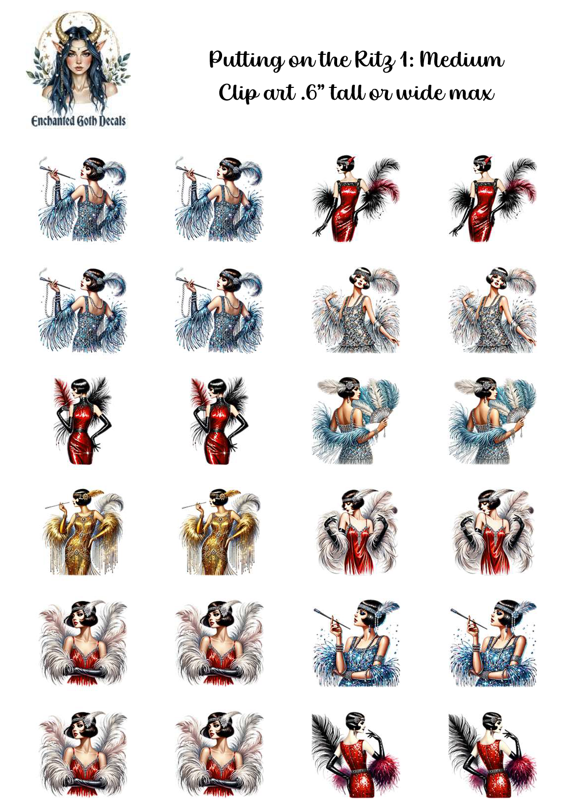 Putting on the Ritz 1 - Clipart