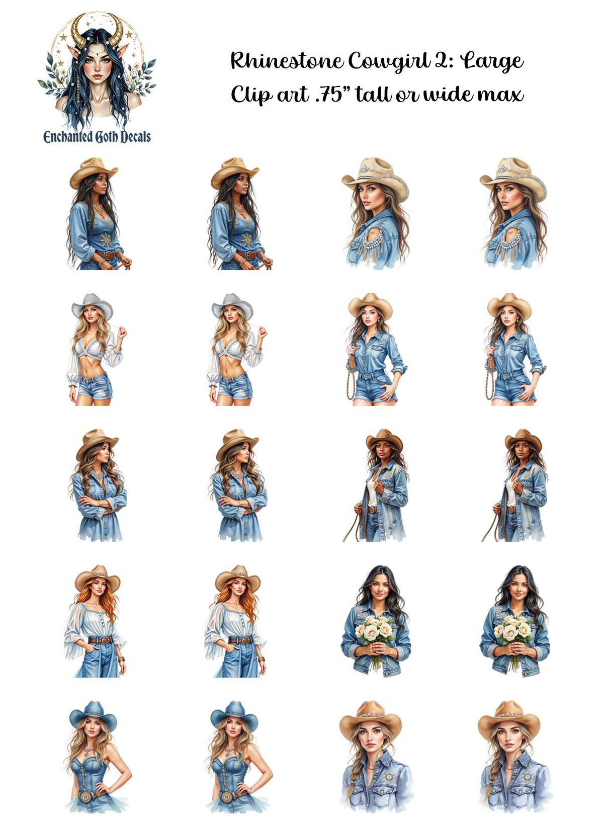 Rhinestone Cowgirl 2 - Clipart