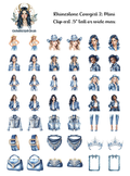Rhinestone Cowgirl 2 - Clipart Mini