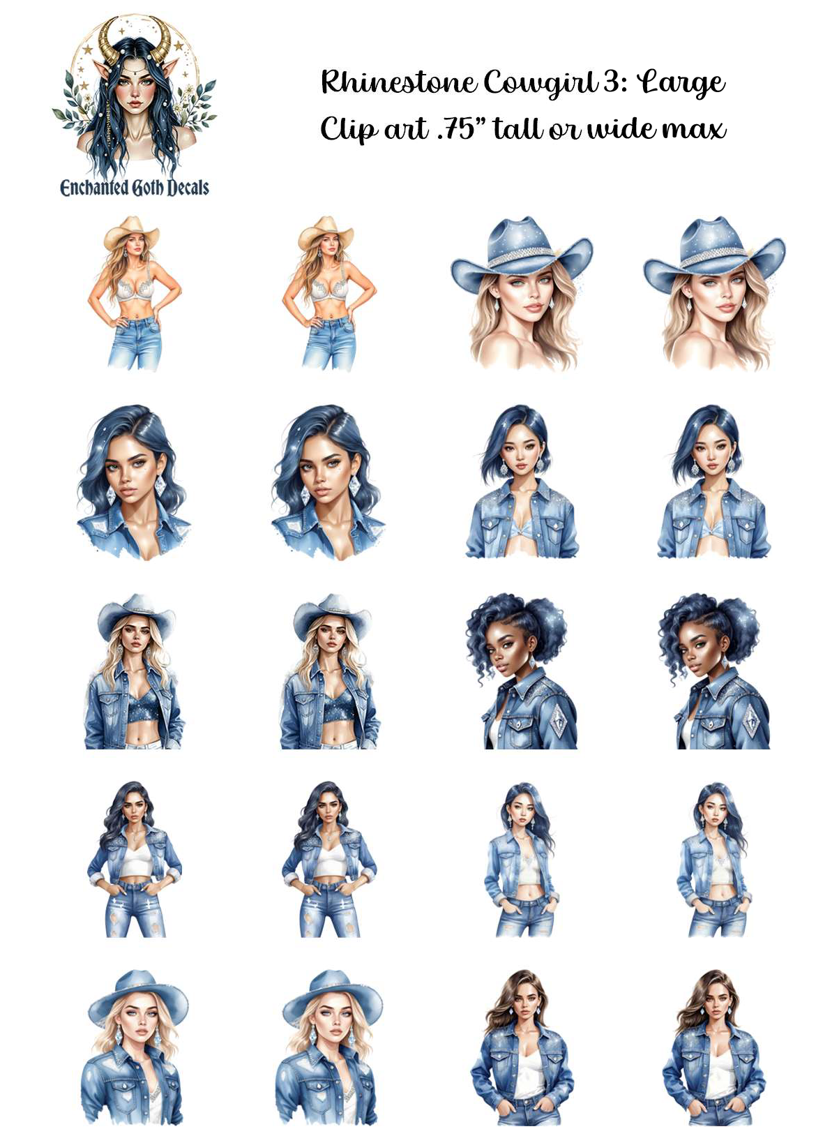 Rhinestone Cowgirl 3 - Clipart