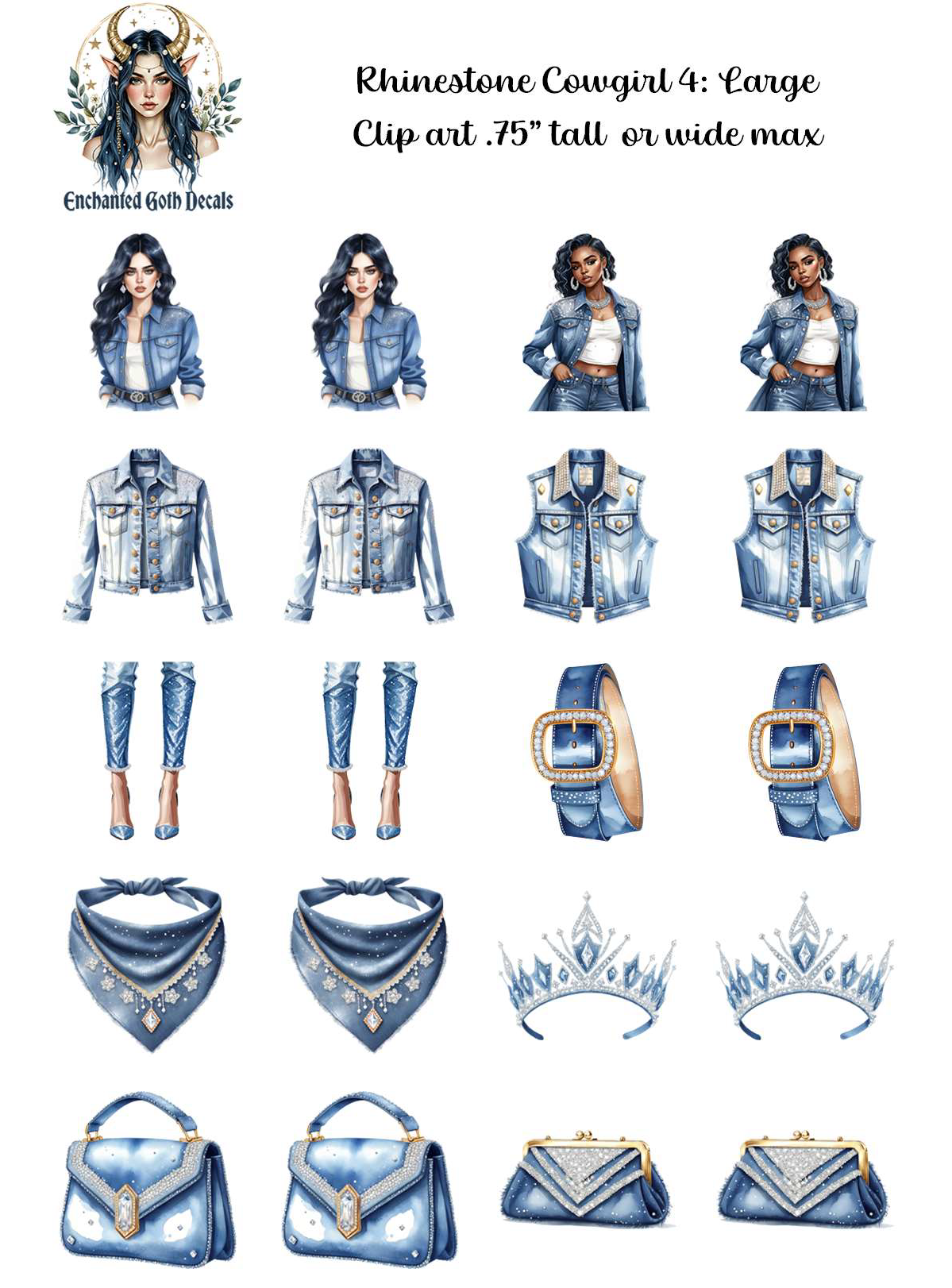 Rhinestone Cowgirl 4 - Clipart