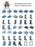 Rhinestone Cowgirl 4 - Clipart Mini