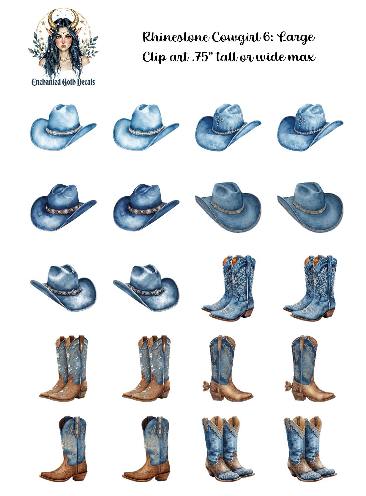 Rhinestone Cowgirl 6 - Clipart