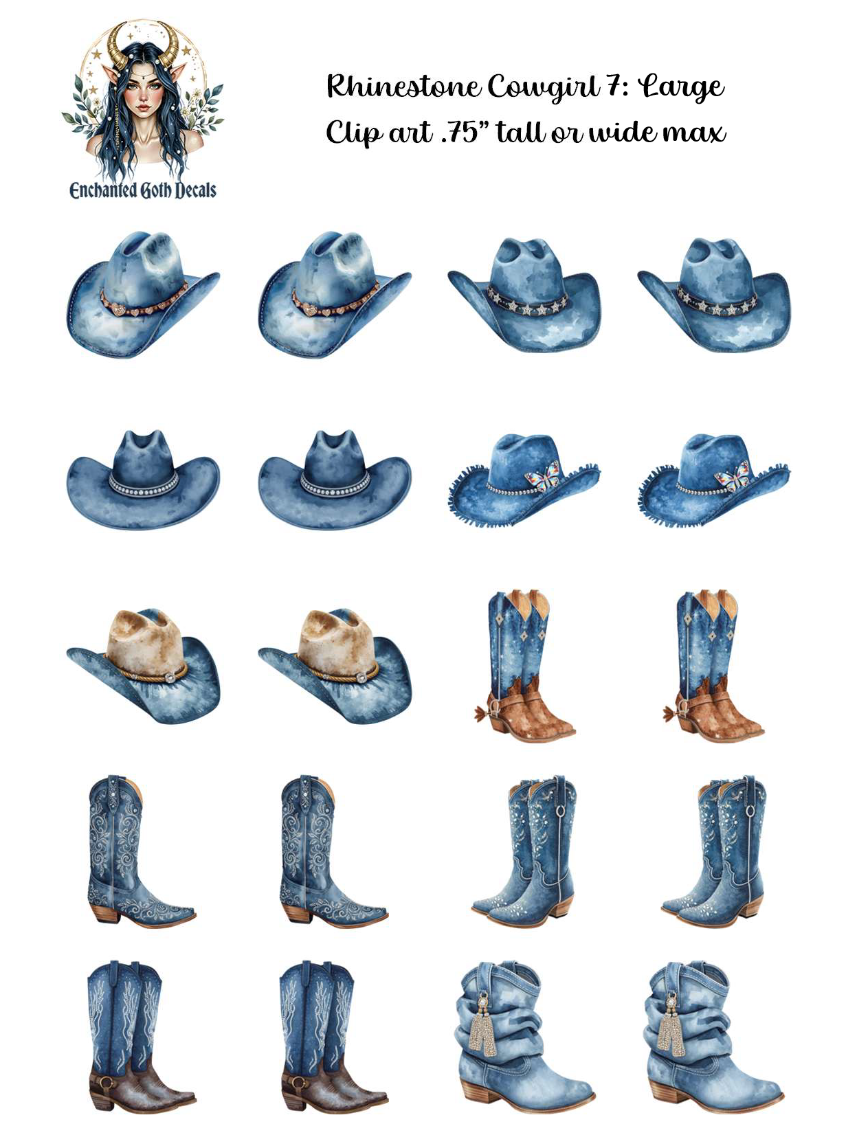 Rhinestone Cowgirl 7 - Clipart