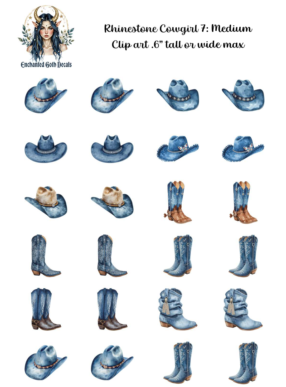 Rhinestone Cowgirl 7 - Clipart