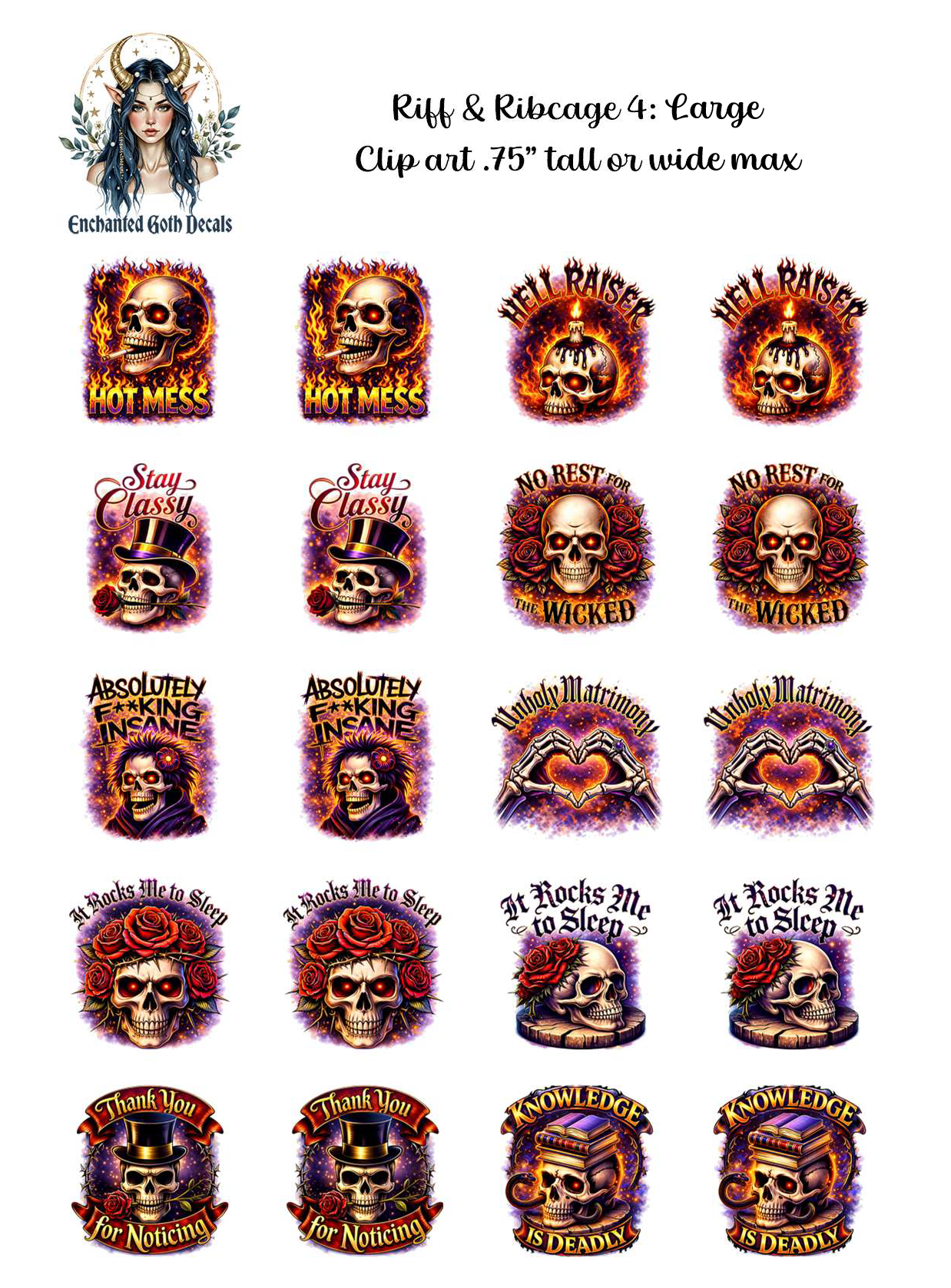 Riff & Ribcage 4 - Clipart