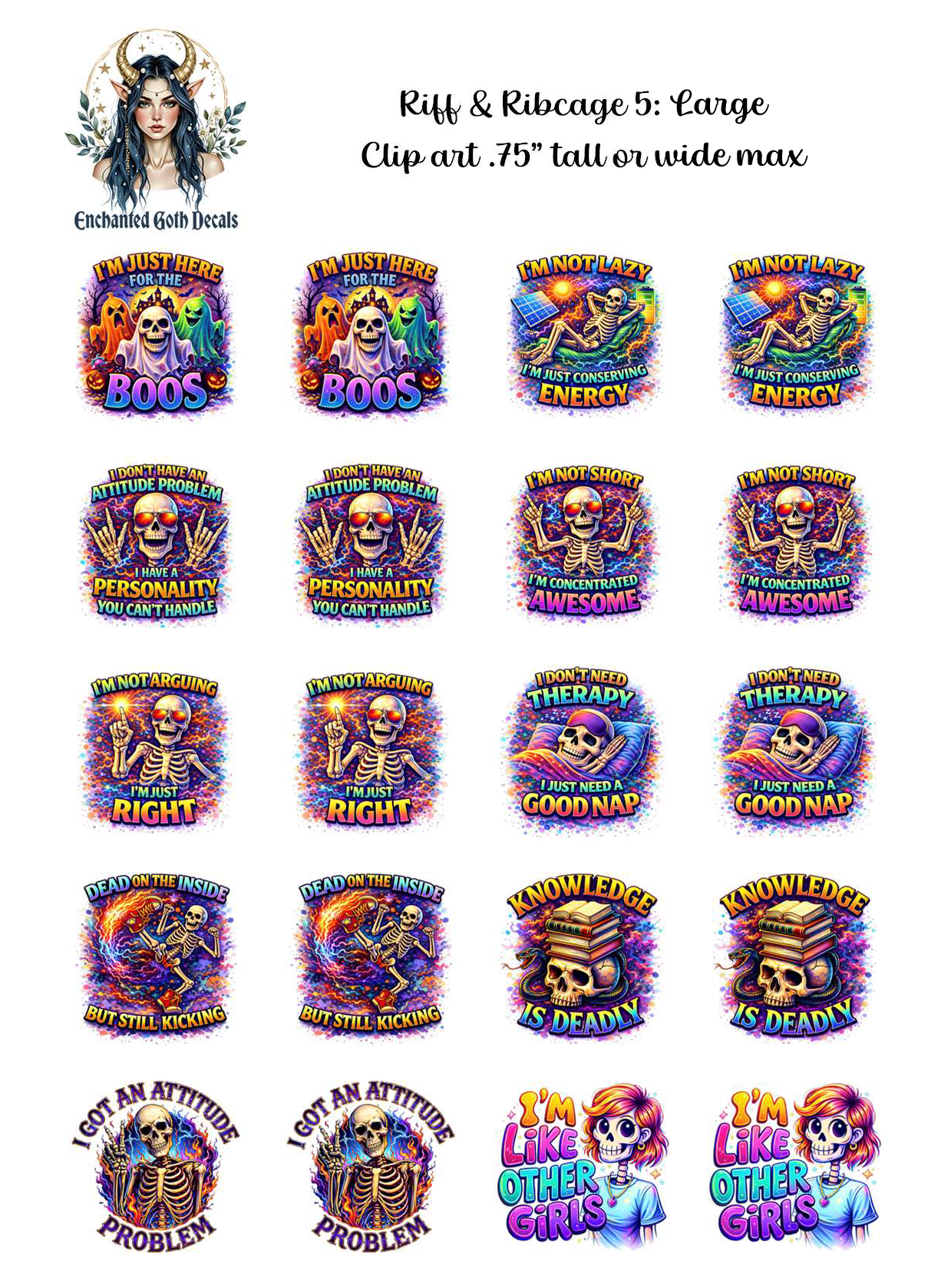 Riff & Ribcage 5 - Clipart