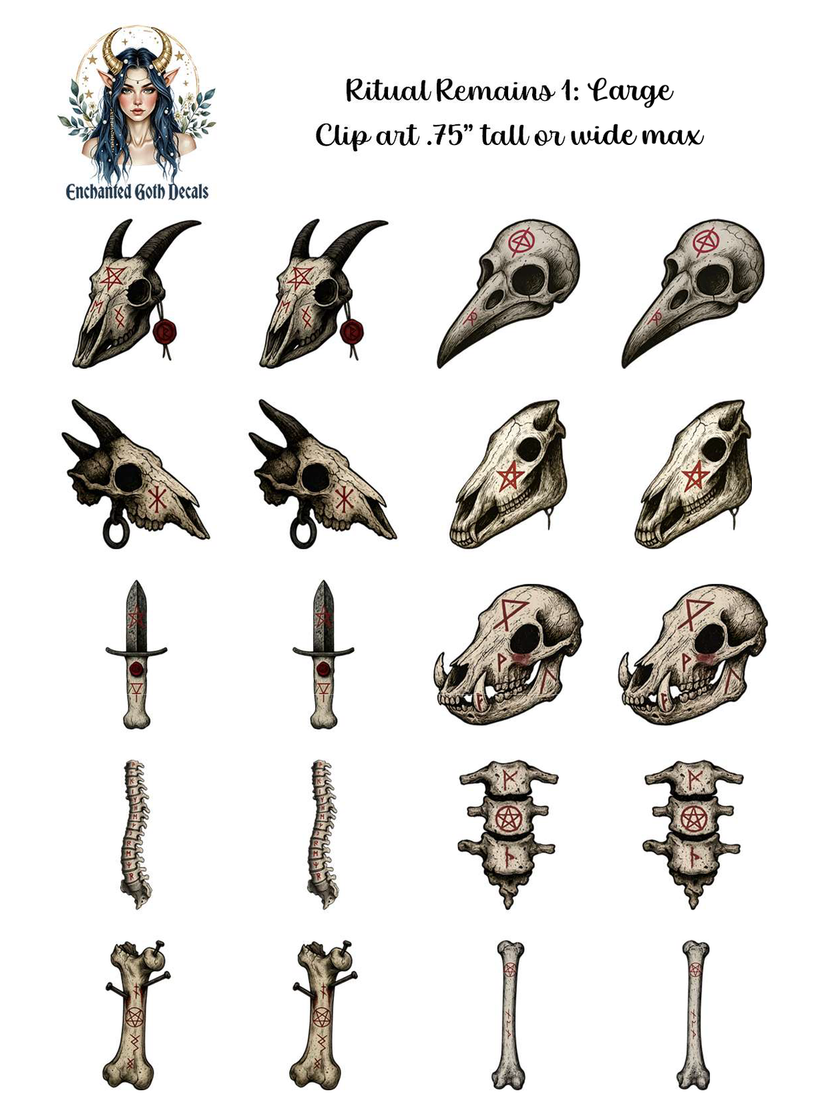 Ritual Remains 1 - Clipart