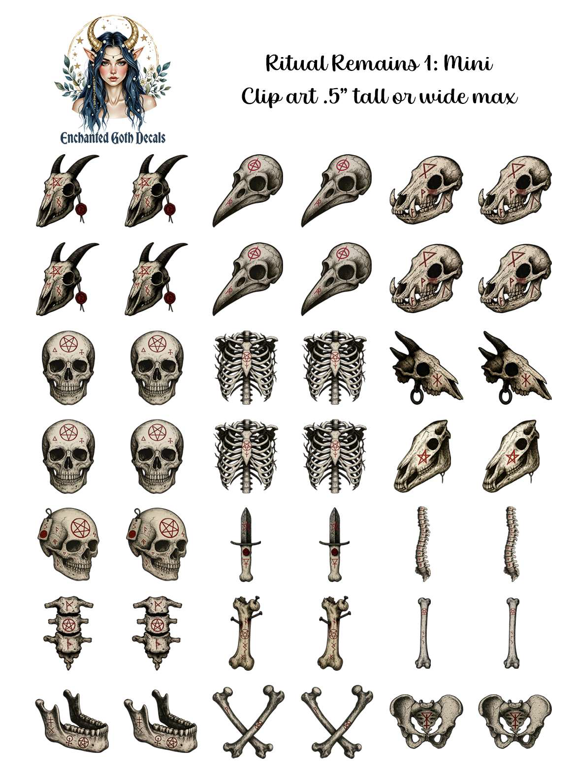 Ritual Remains 1 - Clipart Mini