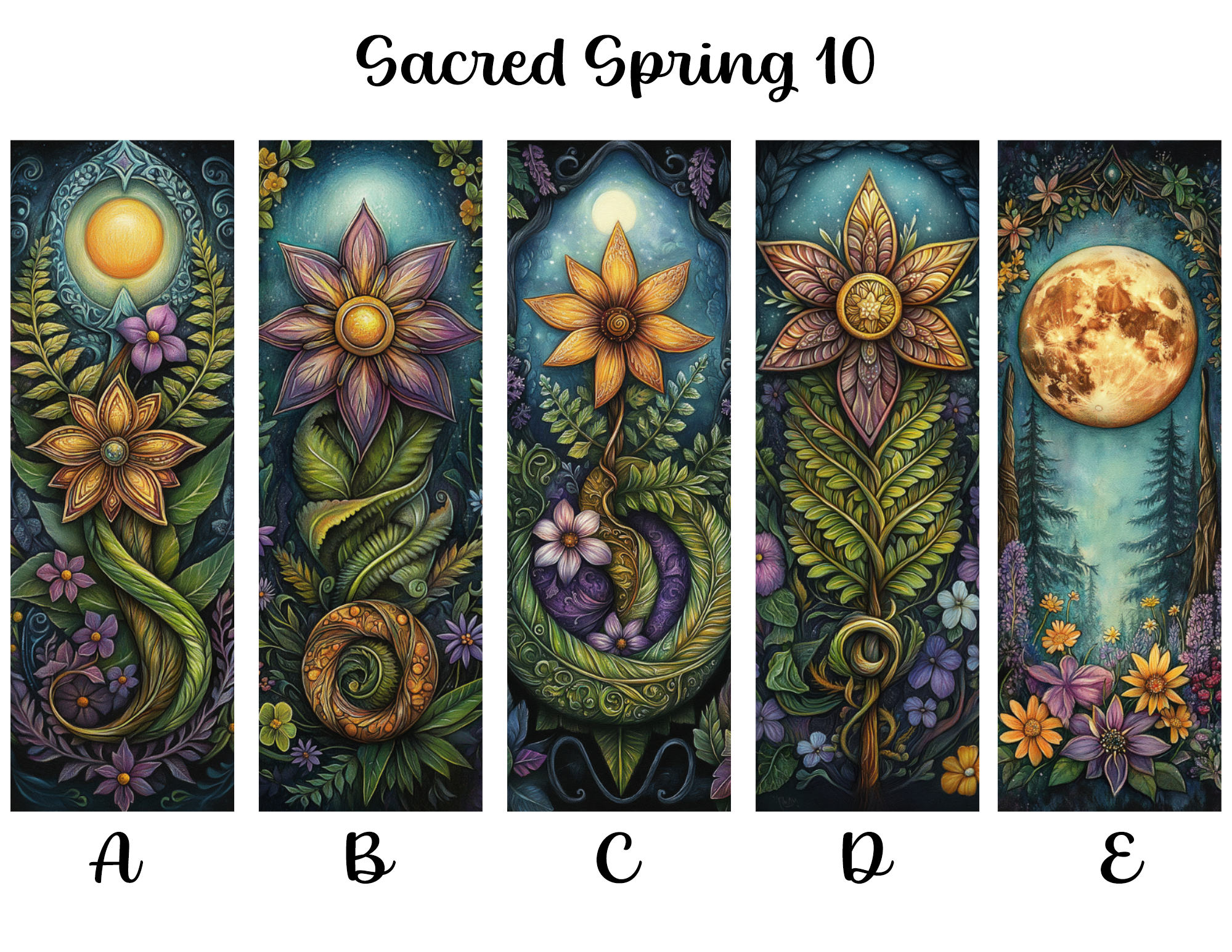 Sacred Spring Bookmarks: Sheet 10