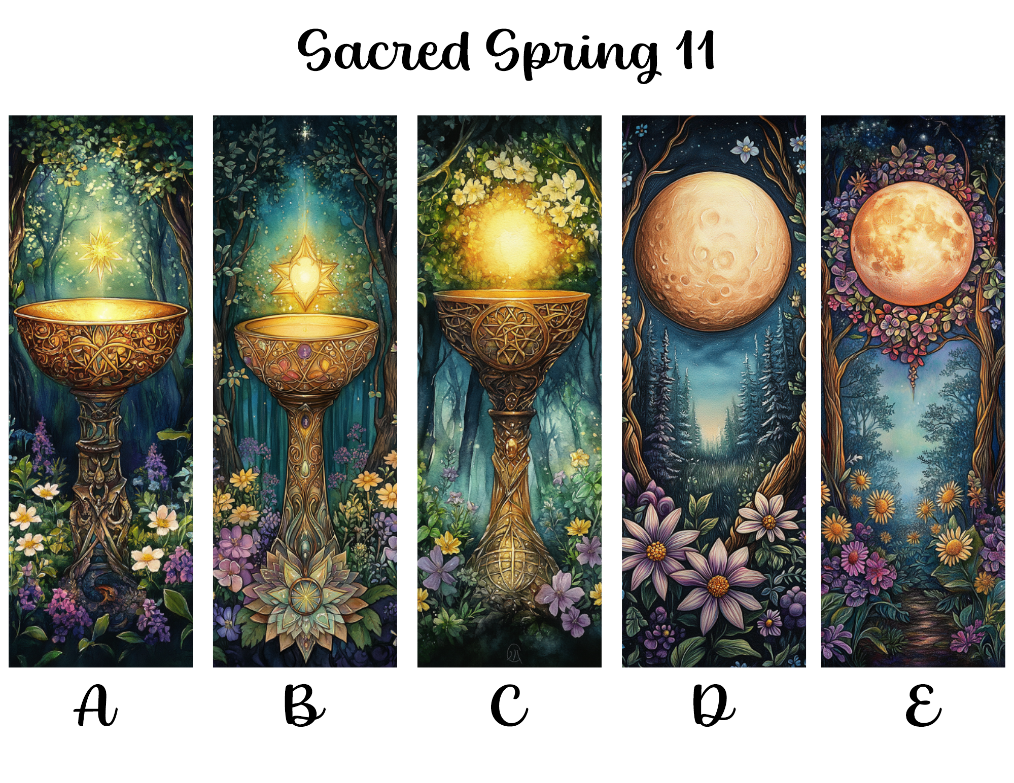 Sacred Spring Bookmarks: Sheet 11