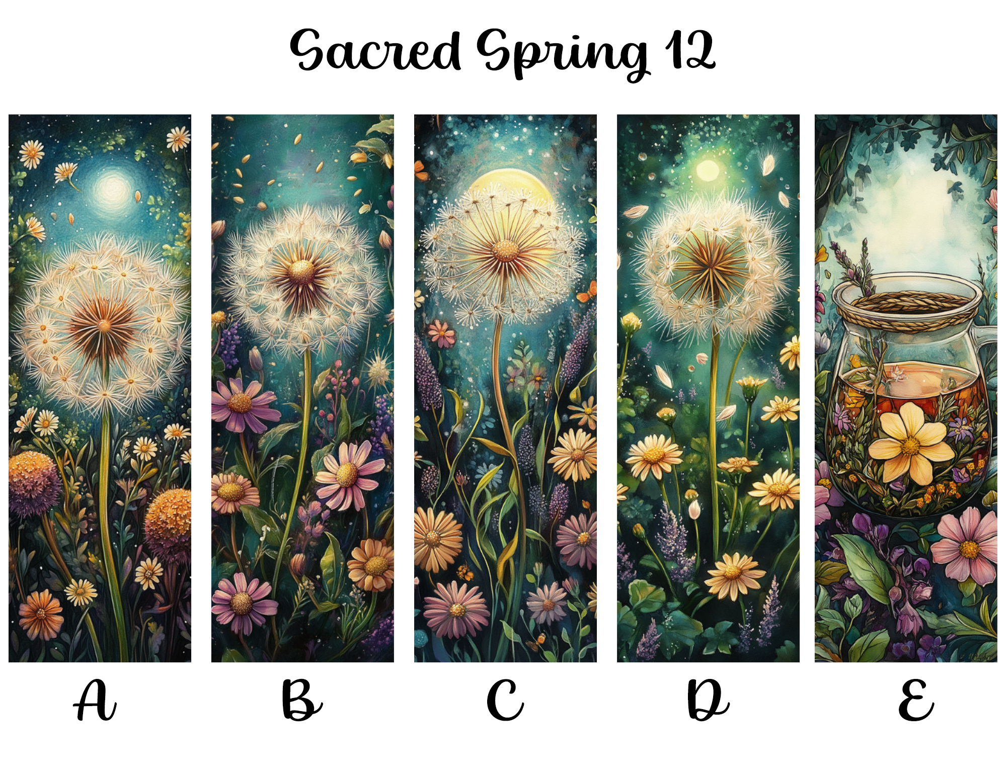 Sacred Spring Bookmarks: Sheet 12