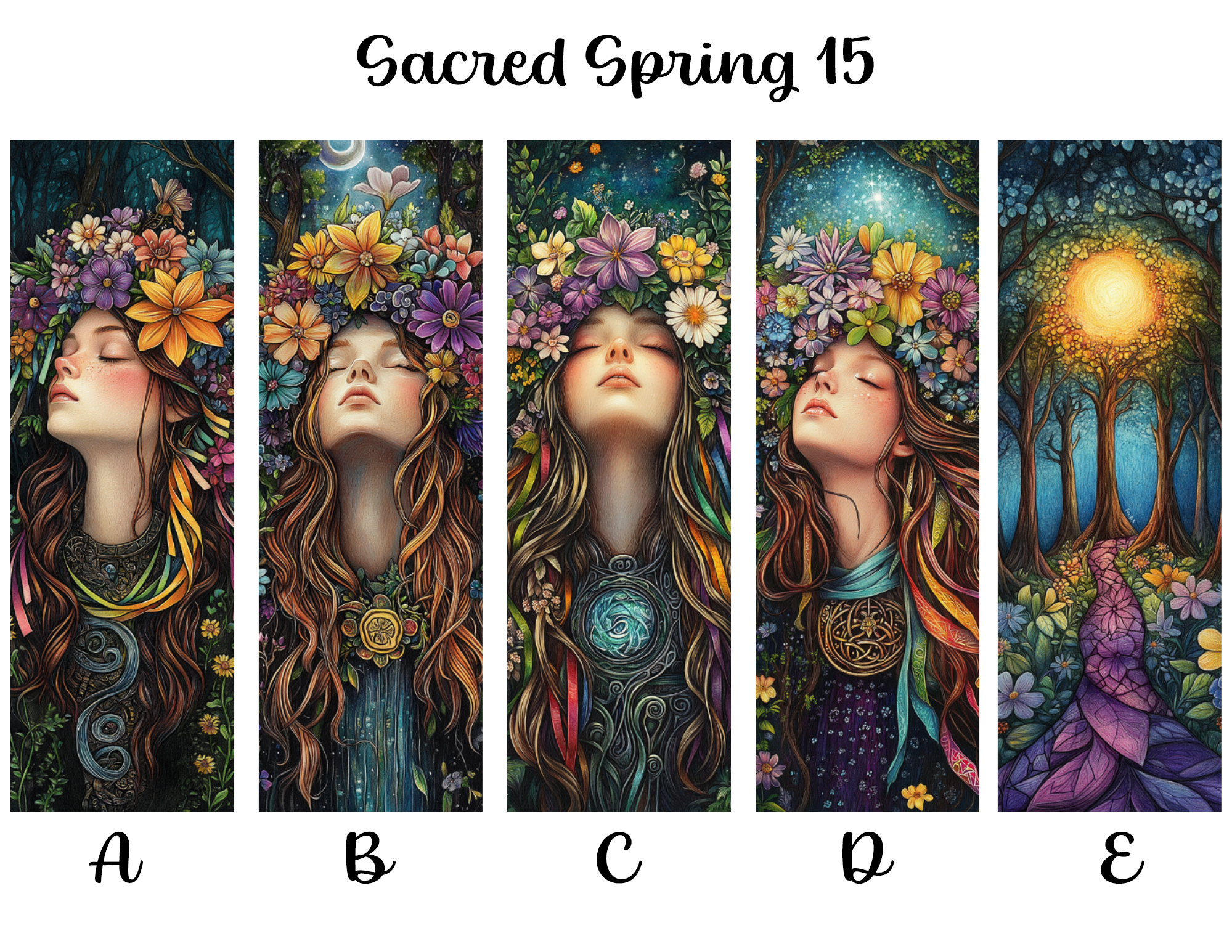 Sacred Spring Bookmarks: Sheet 15