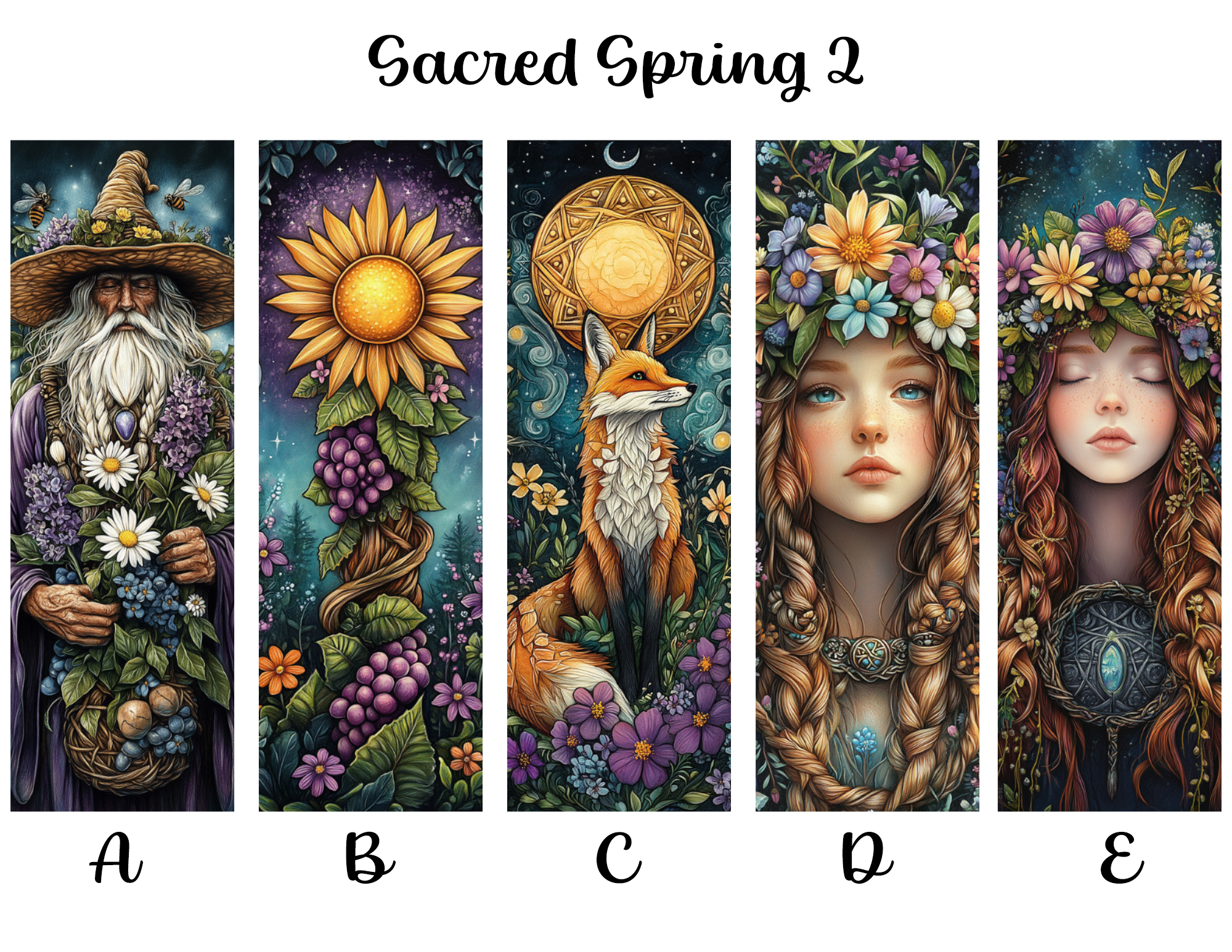Sacred Spring Bookmarks: Sheet 2