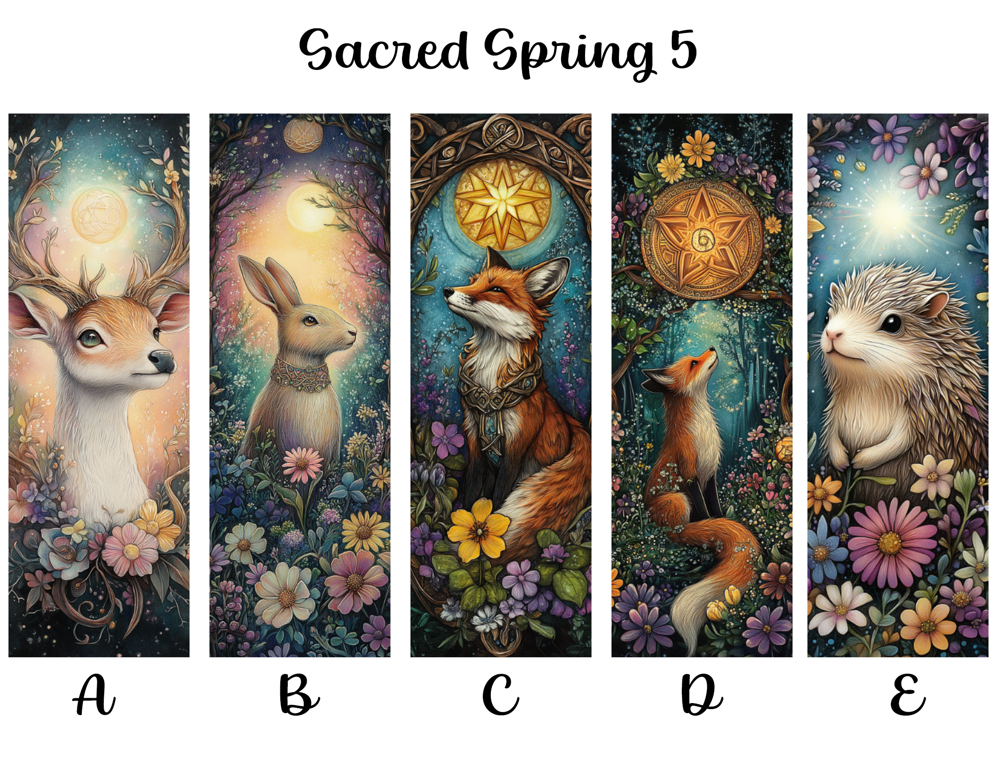 Sacred Spring Bookmarks: Sheet 5