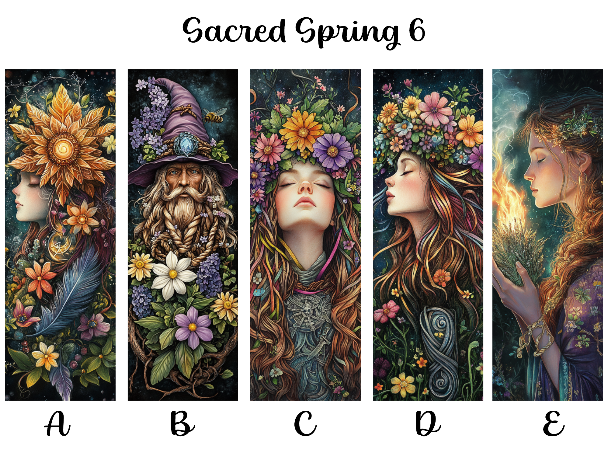 Sacred Spring Bookmarks: Sheet 6