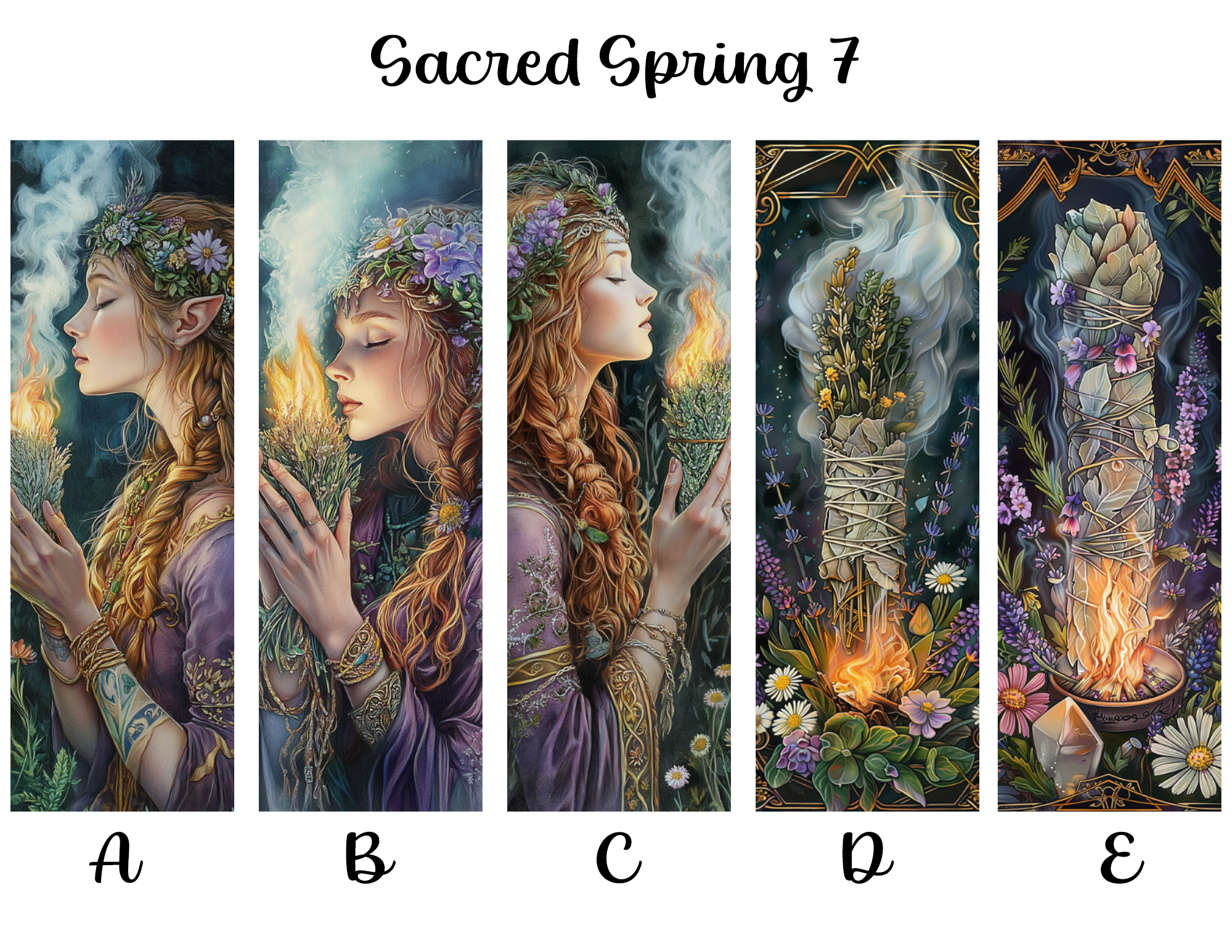 Sacred Spring Bookmarks: Sheet 7