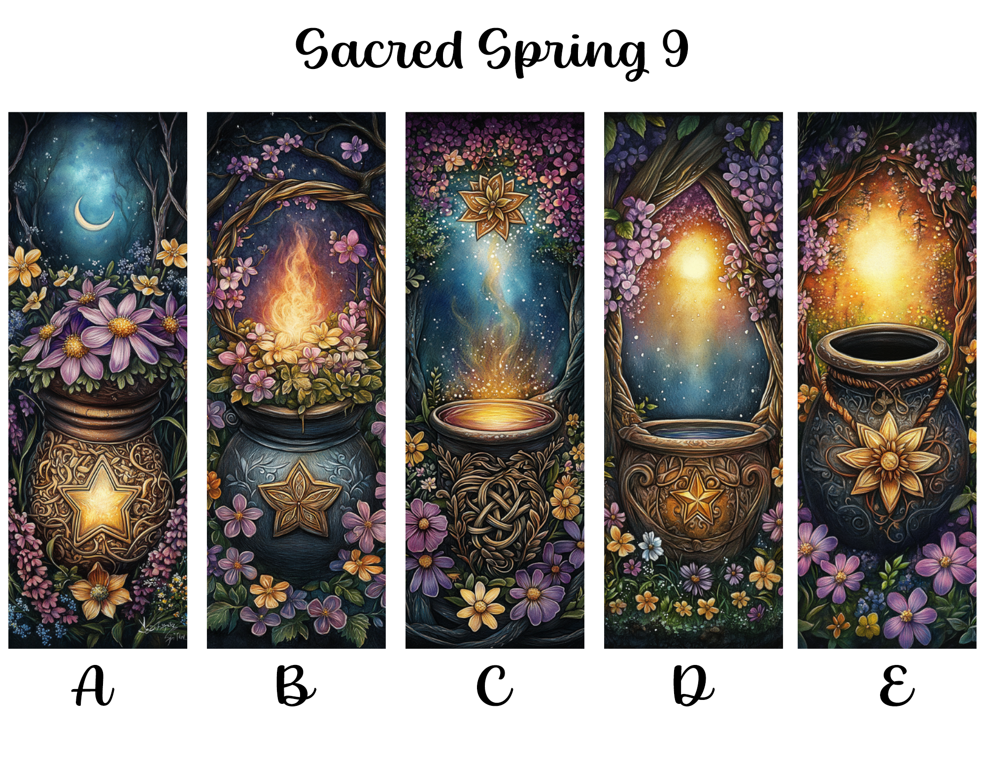 Sacred Spring Bookmarks: Sheet 9