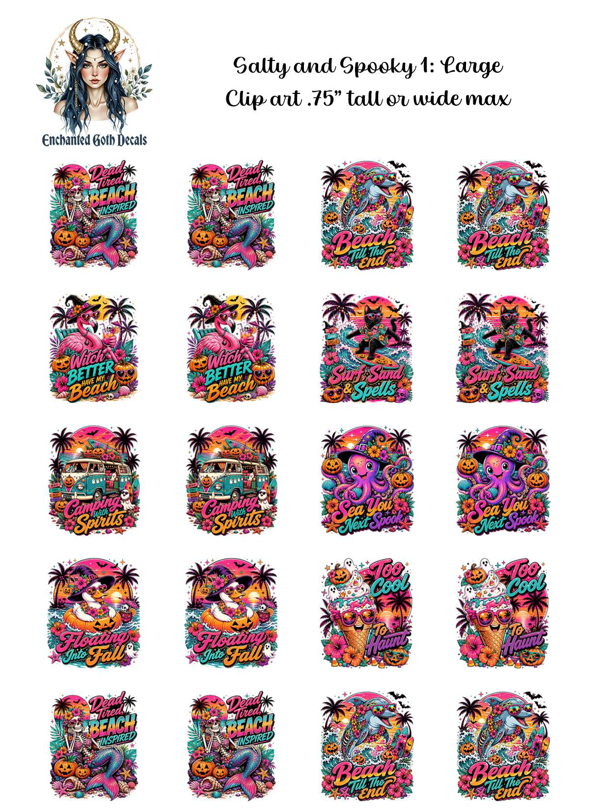 Salty and Spooky 1 - Clipart