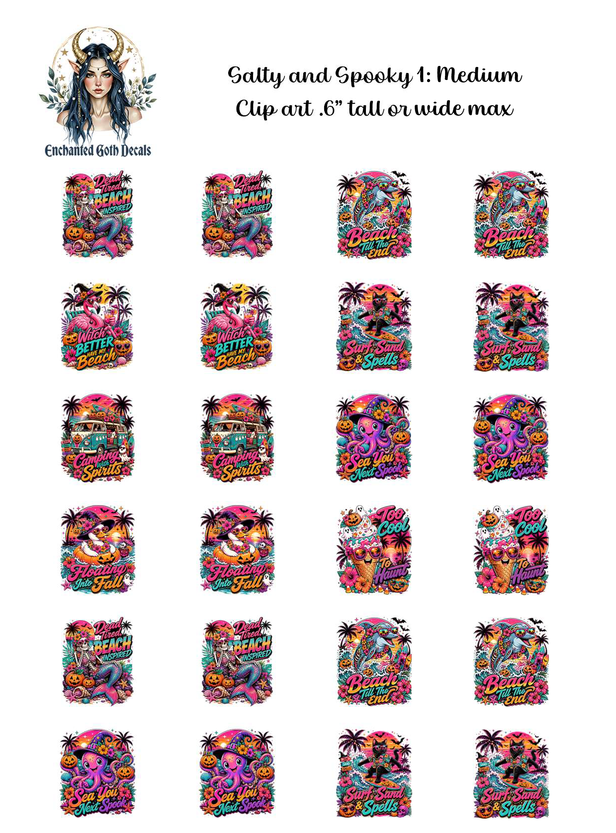 Salty and Spooky 1 - Clipart