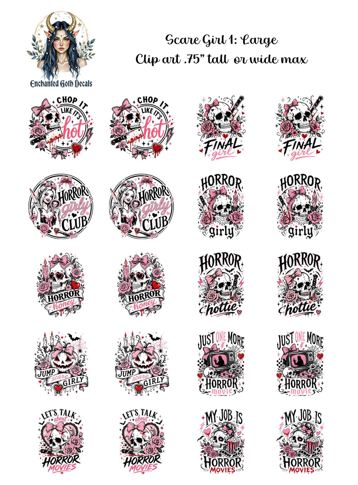 Scare Girl 1 - Clipart