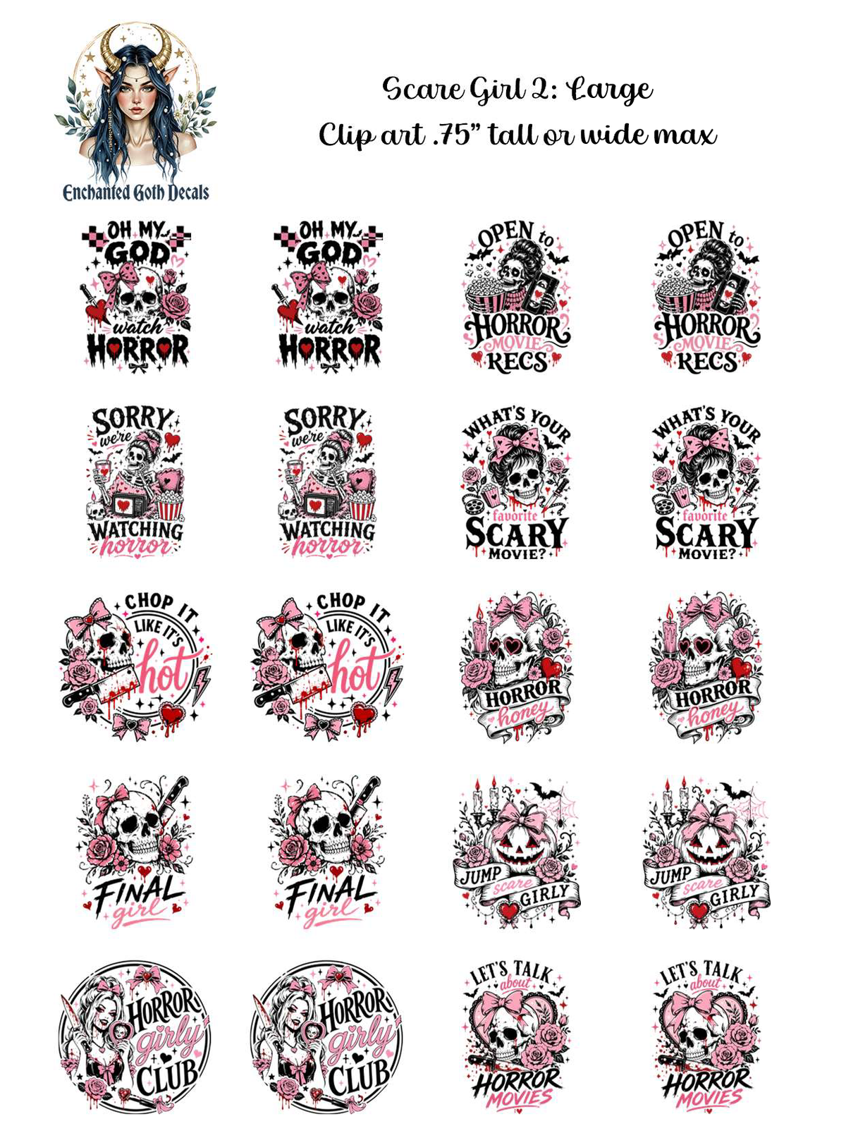 Scare Girl 2 - Clipart