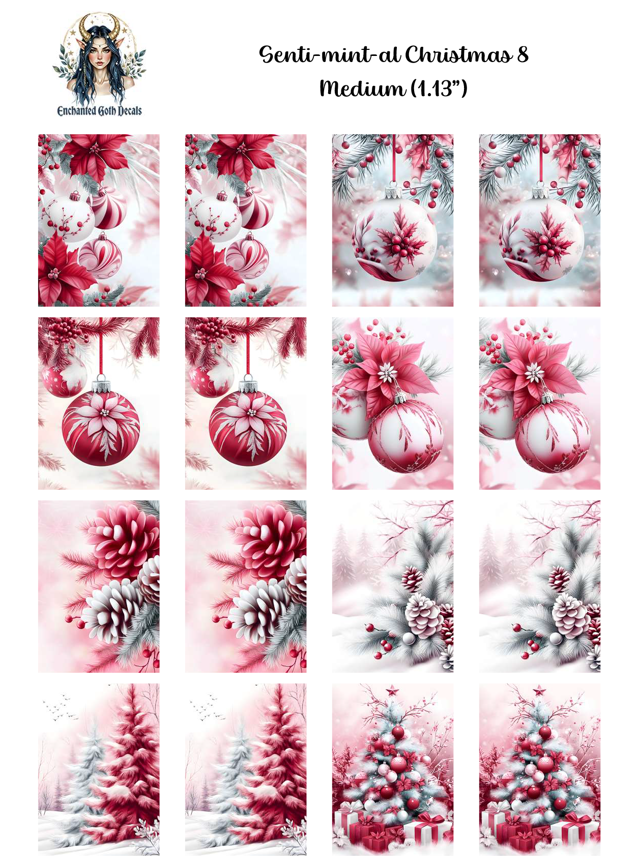 Senti-mint-al Christmas 8 – Enchanted Goth Decals