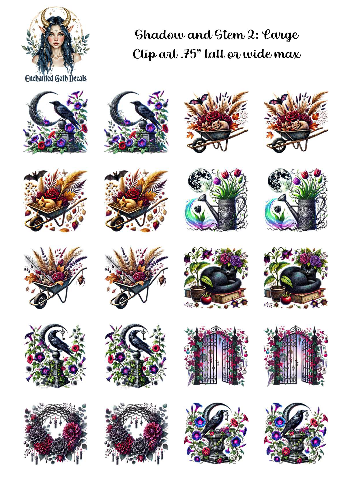 Shadow and Stem 2 - Clipart