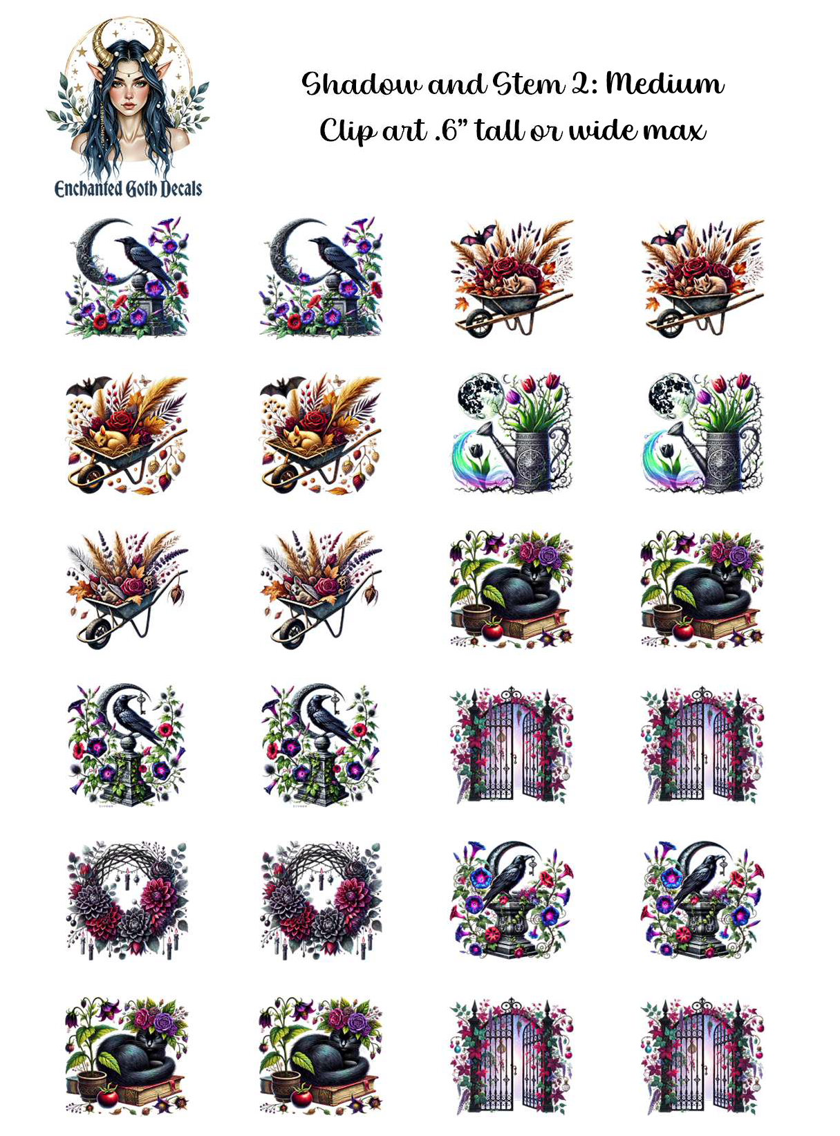 Shadow and Stem 2 - Clipart