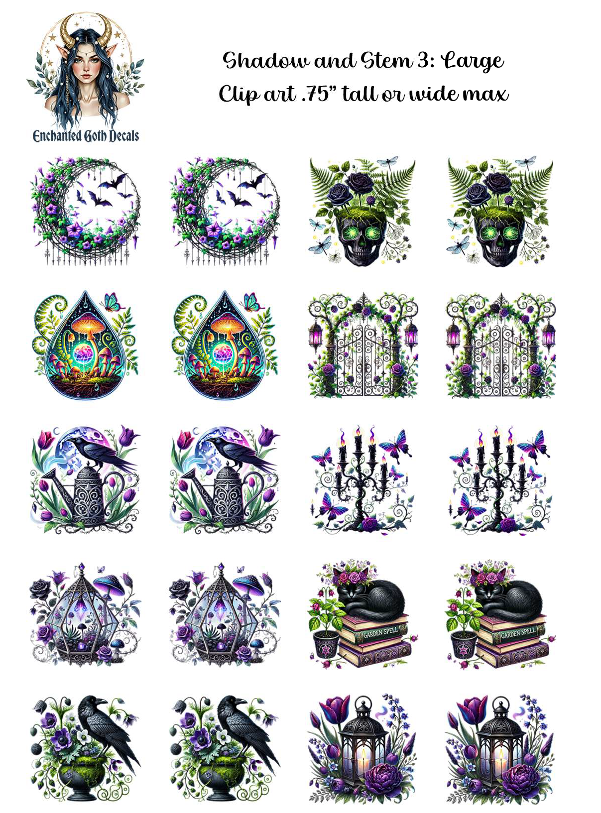 Shadow and Stem 3 - Clipart