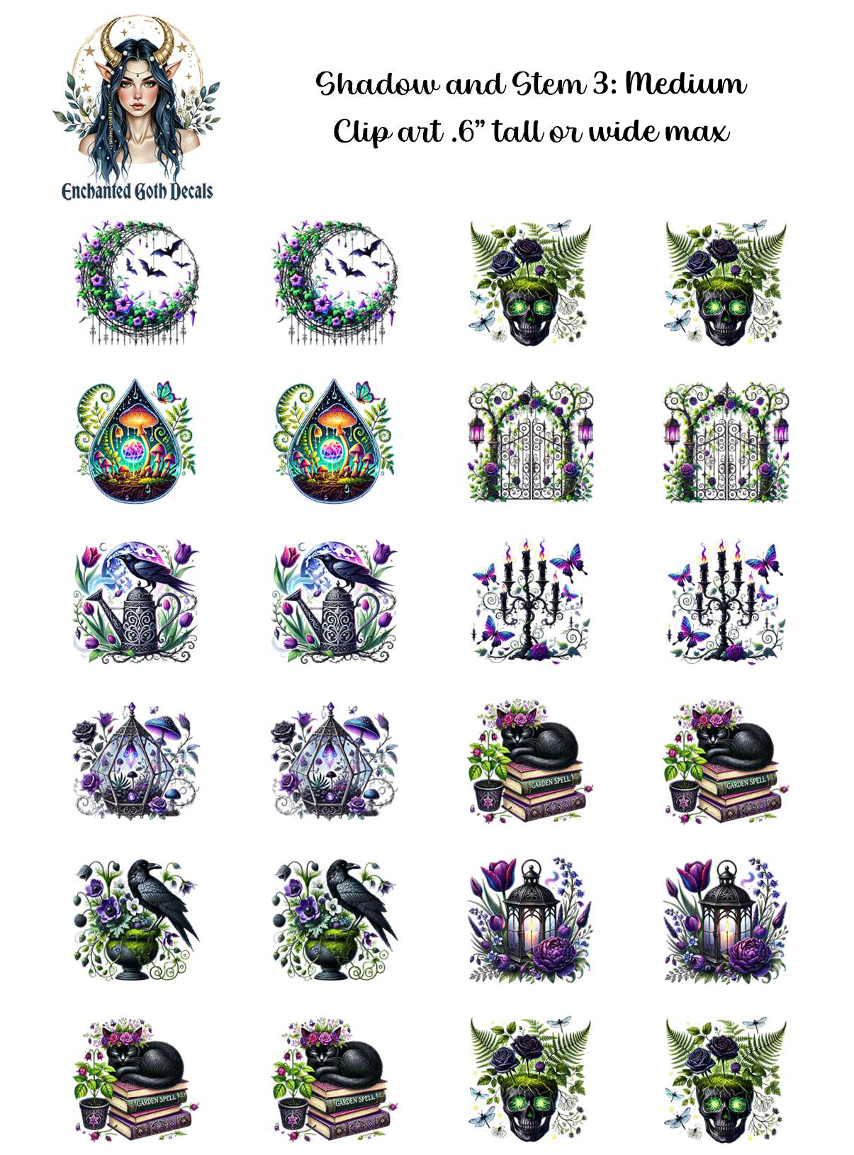 Shadow and Stem 3 - Clipart