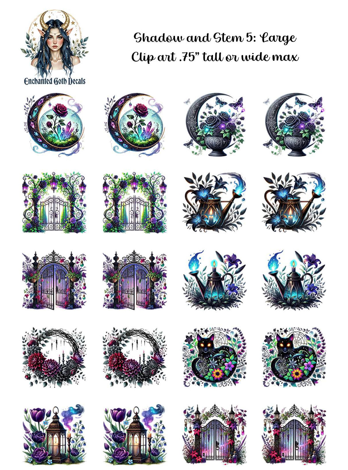 Shadow and Stem 5 - Clipart